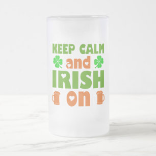 Irish stpatricksday  mattglas bierglas