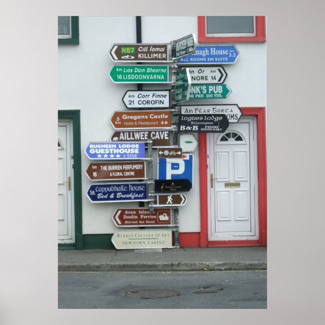 Irish Street Signs Poster (Vorne)