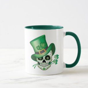 Irish Sugar Skull Tasse