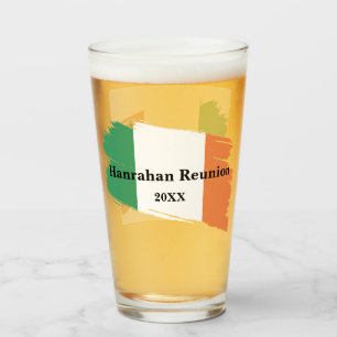 Irish Surname Custom Flag Colors Wiedersehen Glas