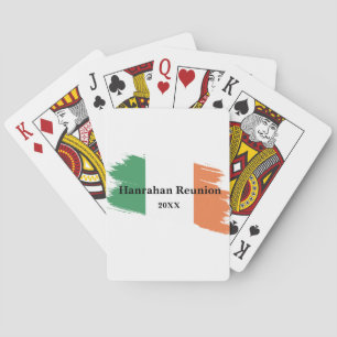 Irish Surname Custom Flag Colors Wiedersehen Spielkarten