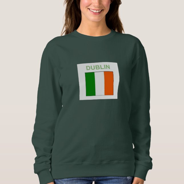 Irish Sweatshirt Dublin Kleeblatt (Vorderseite)