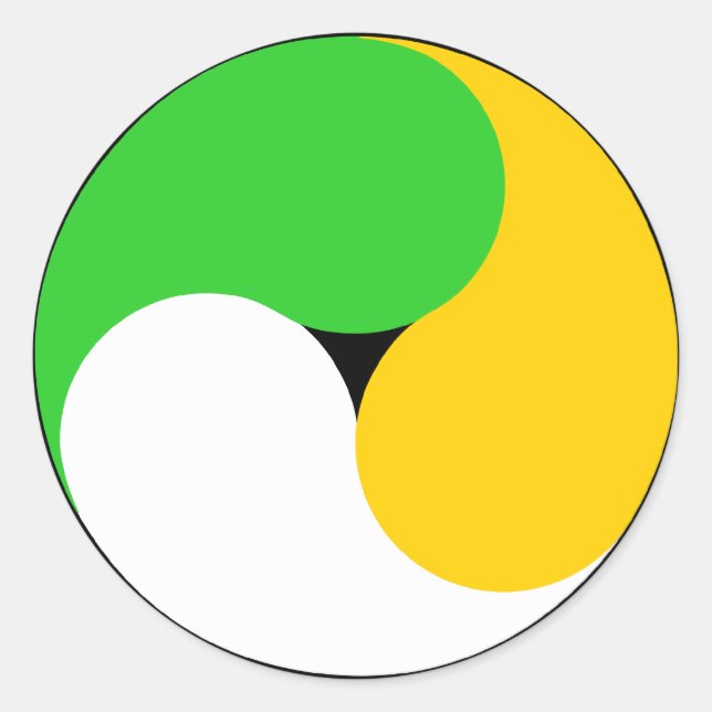 Irish Swirl Runder Aufkleber (Vorderseite)