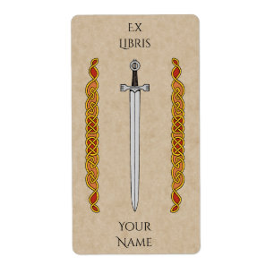 Irish Sword and Knüpfarbeit Buchzeichen