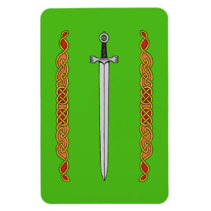 Irish Sword und Knüpfarbeit Magnet