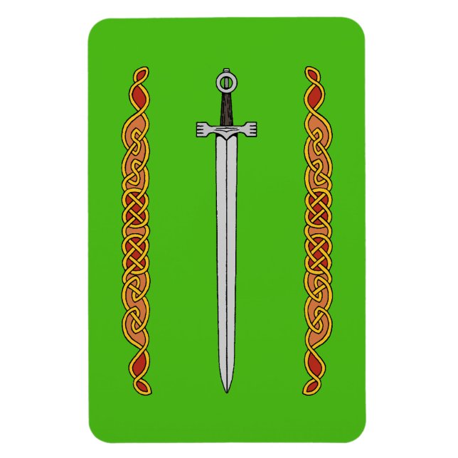 Irish Sword und Knüpfarbeit Magnet (Vertikal)