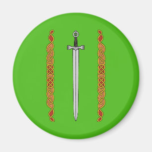Irish Sword und Knüpfarbeit Magnet