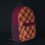 'Irish Tartan' Pattern Backpack Bedruckter Rucksack<br><div class="desc">- Multi-Color 'Irish Tartan' Pattern (multi-layered) Celtic Design Backpack.</div>