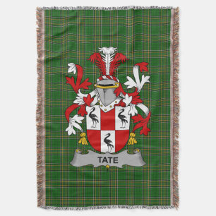 Irish Tate Coat of Arms Familienwappen Irland Decke