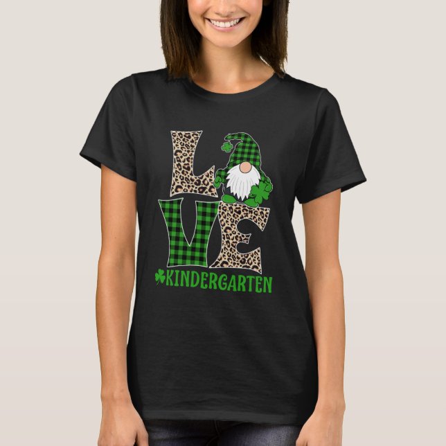 Irish Teacher St Patricks Day Liebe Kindergarten T T-Shirt (Vorderseite)