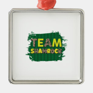 Irish Team Kleeblatt Ornament Aus Metall