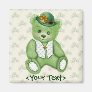 Irish Teddybear - Green Magnet