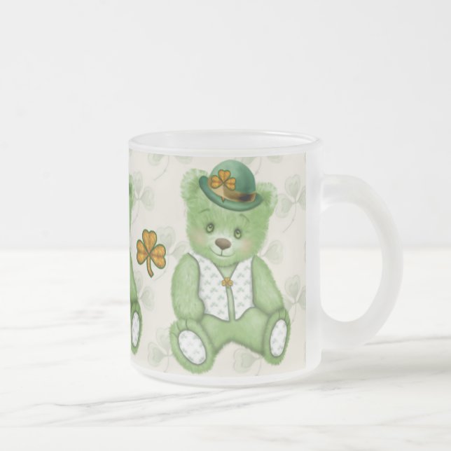 Irish Teddybear - Green Mattglastasse (Rechts)