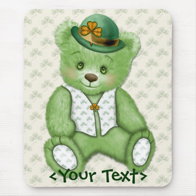 Irish Teddybear - Green Mousepad (Vorne)
