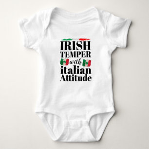 Irish Temper mit italienischer Attitude St. Patric Baby Strampler