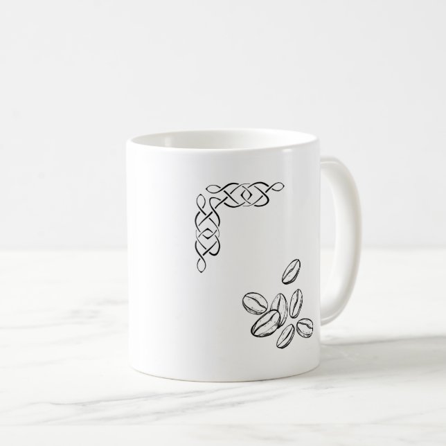 Irish Temper, Viking Attitude, koffeinierte Hexe Kaffeetasse (VorderseiteRechts)