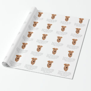Irish Terrier Andenken - Männlich Geschenkpapier