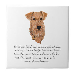 Irish Terrier Andenken - Weiblich Fliese