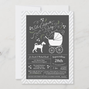 Irish Terrier Baby Shower Gender Neutral Einladung