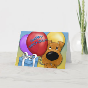 Irish Terrier Birthday Card Karte
