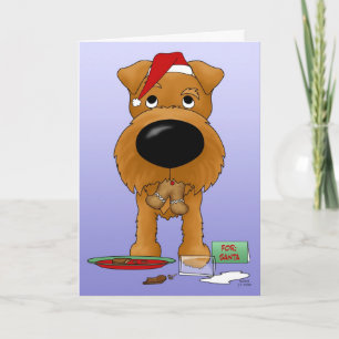 Irish Terrier Christmas Feiertagskarte