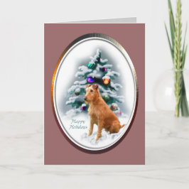 Irish Terrier Christmas Geschenke Feiertagskarte