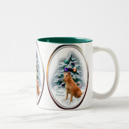 Irish Terrier Christmas Geschenke Zweifarbige Tasse