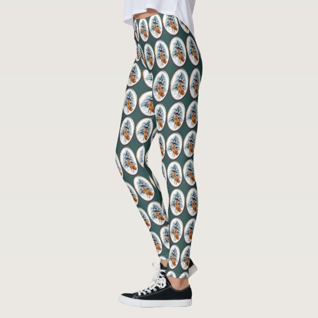 Irish Terrier Christmas Leggings (Links)