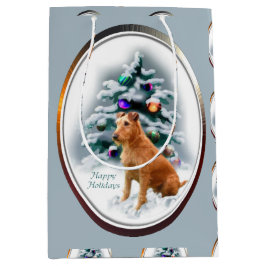 Irish Terrier Christmas Mittlere Geschenktüte