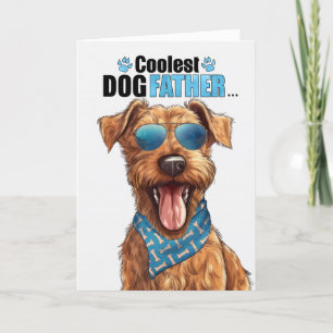 Irish Terrier Dog Coolster Vater Vatertag Feiertagskarte