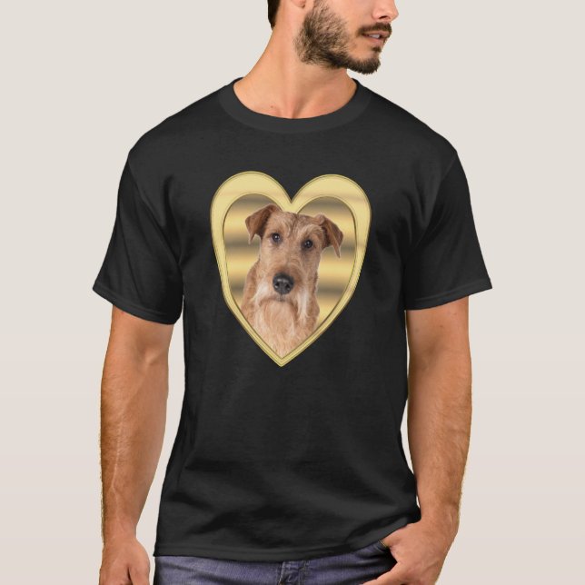 Irish Terrier Dog Dog Heart  Irish Terrier  1 T-Shirt (Vorderseite)
