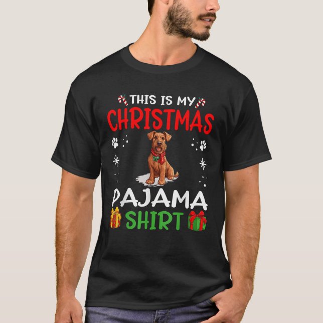 Irish Terrier Dog Nightgown Pajama This is my Chri T-Shirt (Vorderseite)