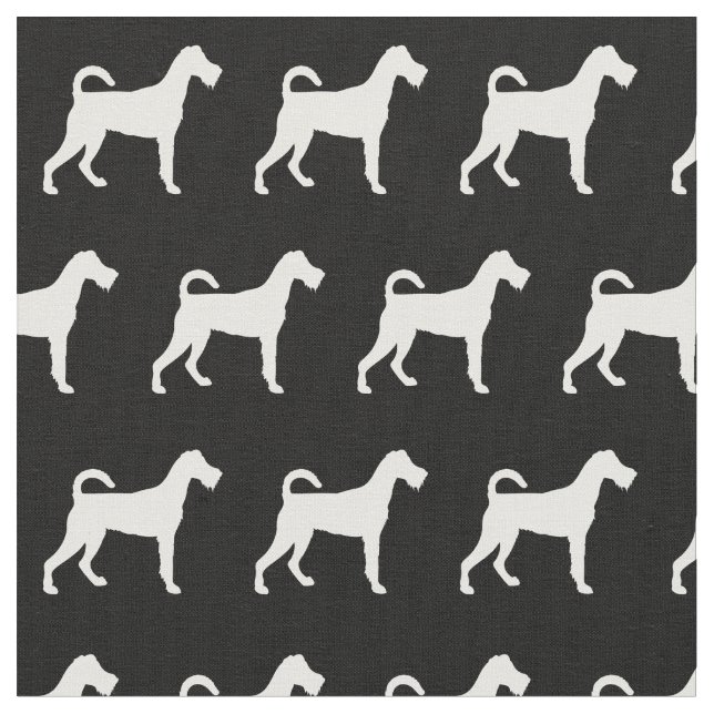 Irish Terrier Dog Silhouette Pet Stoff (Nahaufnahme)
