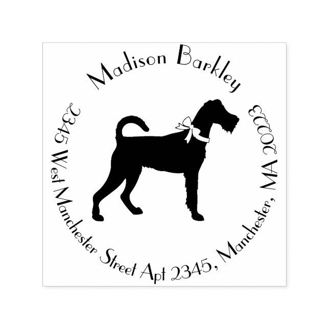 Irish Terrier Doppy Puppy Permastempel (Design)