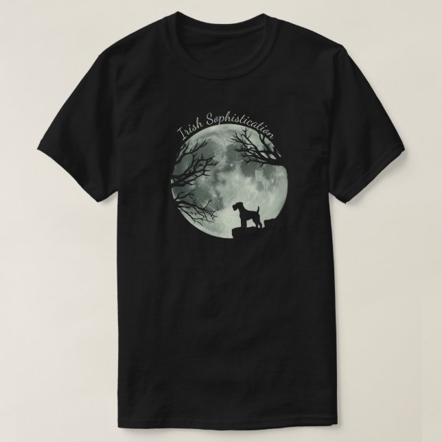 Irish Terrier Eleganz T-Shirt (Design vorne)
