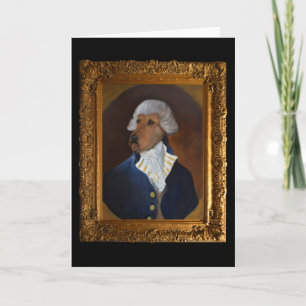 Irish Terrier "Gentleman" Malerei Art Karte