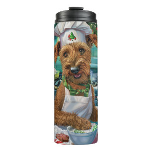 Irish Terrier Holiday Baking: Festliche Weihnachte Thermosbecher