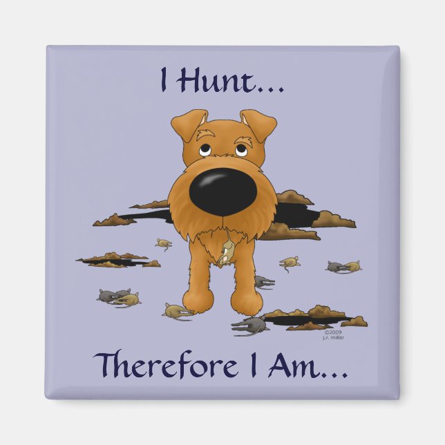 Irish Terrier (Irish Terriers) I jagd... Magnet (Vorne)