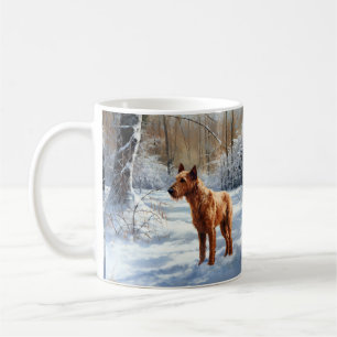 Irish Terrier Lass es schneien Weihnachten Kaffeetasse