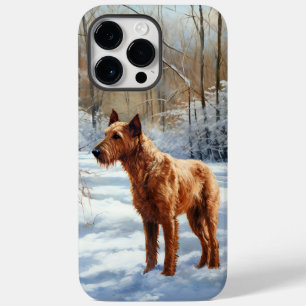 Irish Terrier Let It Snow Weihnachten Case-Mate iPhone 14 Pro Max Hülle