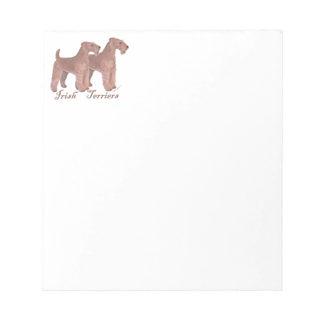 Irish Terrier Notizblock (Vorderseite)