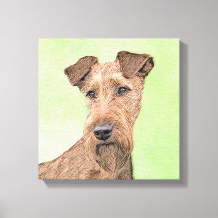 Irish Terrier Painting - Cute Original Dog Art Leinwanddruck