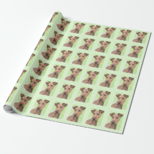 Irish Terrier Painting - Niedliche Hundekunst Geschenkpapier