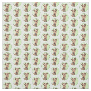 Irish Terrier Painting - Niedliche Hundekunst Stoff