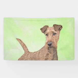 Irish Terrier Painting - Niedliche Original Dog Ar Banner