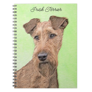 Irish Terrier Painting - Niedliche Original Dog Ar Notizblock