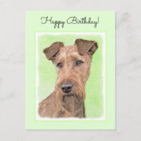 Irish Terrier Painting - Niedliche Original Dog Ar