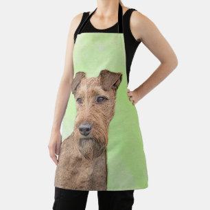 Irish Terrier Painting - Niedliche Original Dog Ar Schürze