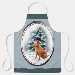 Irish Terrier Personalisiert Weihnachten Schürze