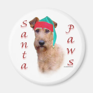 Irish Terrier Santa Paws Magnet